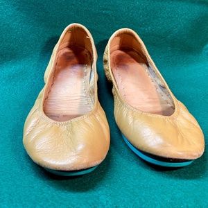 Tieks Camel Ballet Flats size 8